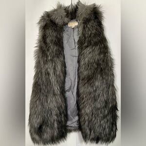 Michael Kors Faux Coyote Fur Vest Sz M